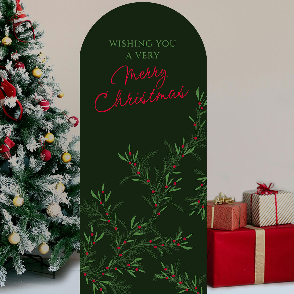 Merry Christmas Foliage Green Sailboard Stand-Up - 185cm