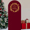 Eat Drink and Be Merry Red Gold Christmas Sailboard Stand-Up - 185cm