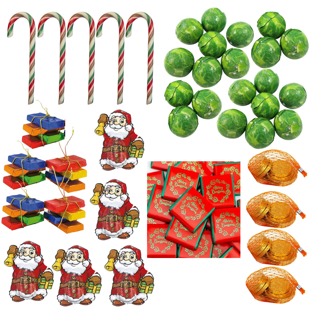 Pack of Assorted Christmas Sweets and Chocolates