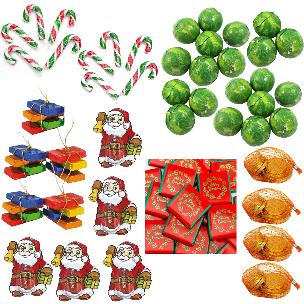 Pack of Assorted Christmas Sweets and Chocolates