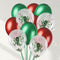 Christmas Holly Latex Balloons - Pack of 21