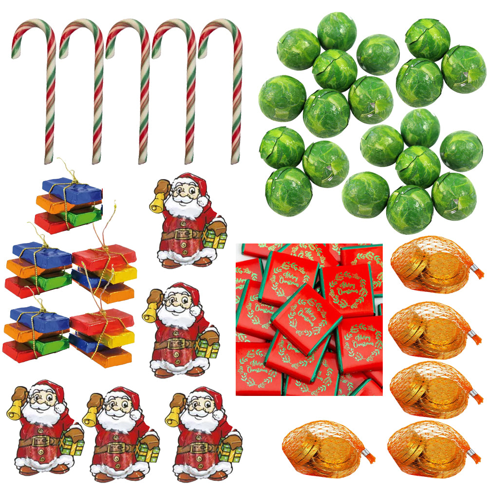 Pack of Assorted Christmas Sweets and Chocolates