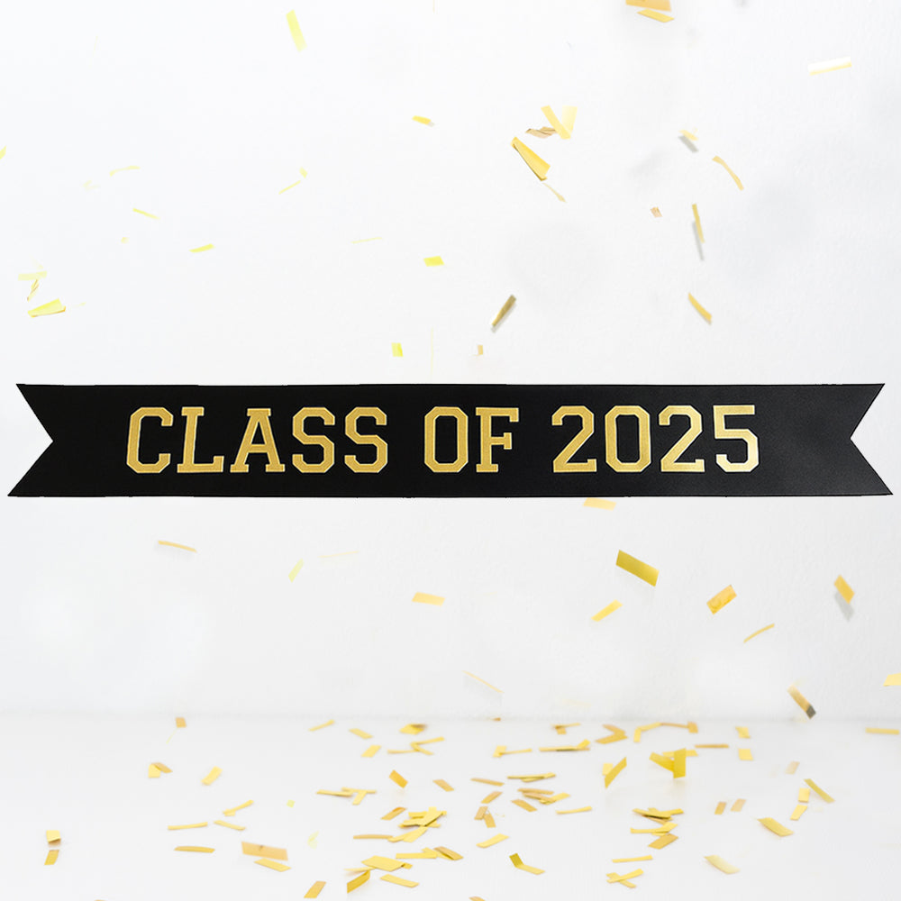 Class of 2025 Graduation Satin Ribbon Banner - 1m