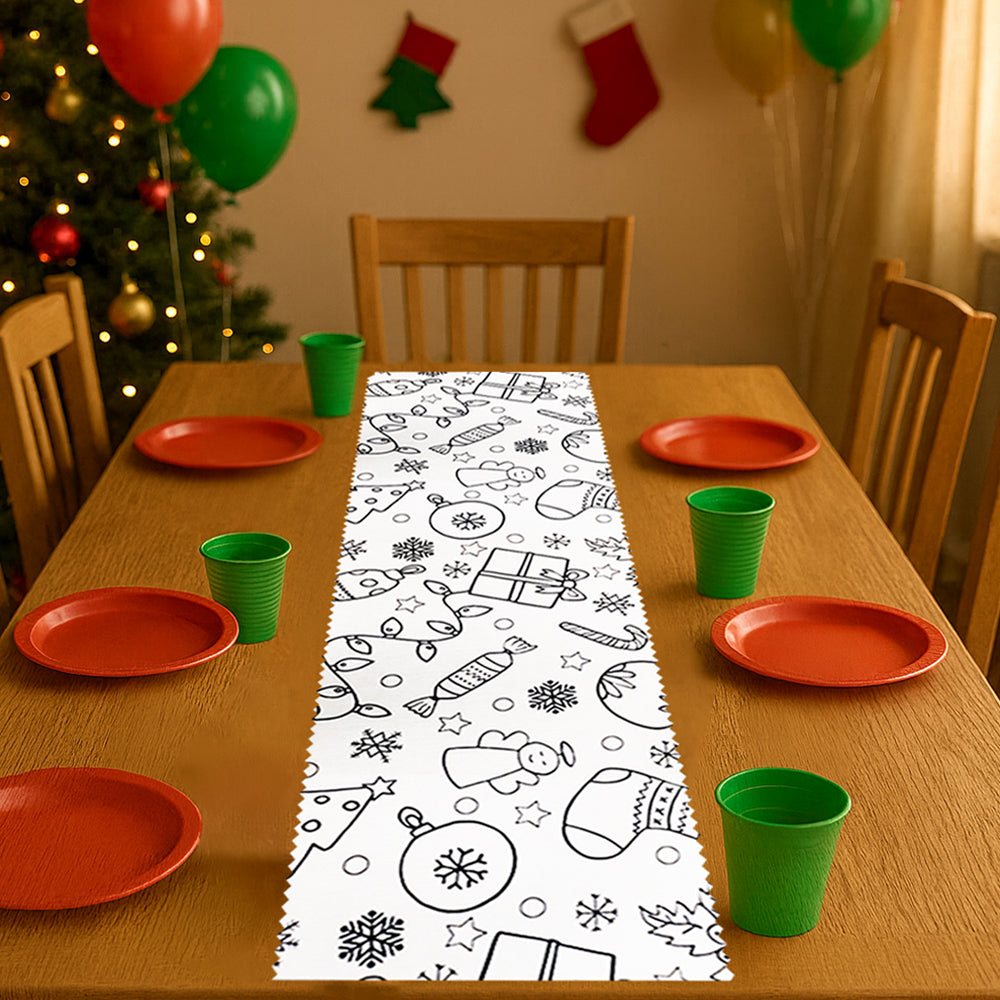 Christmas Colour In Fabric Table Runner - 1.1m