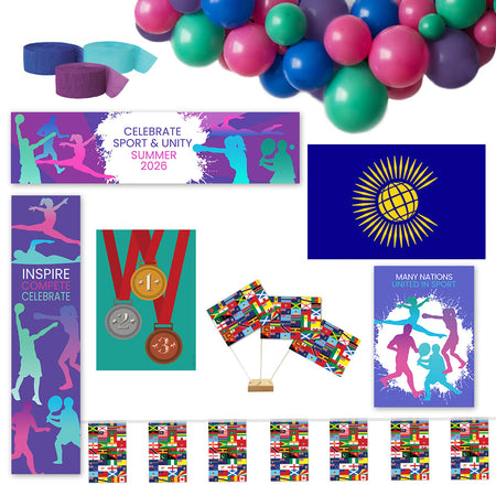 Commonwealth Summer Sports Decoration Party Pack