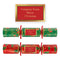 Personalised Red and Green Christmas Cracker Labels - Sheet of 21