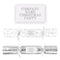 Personalised Silver & White Christmas Cracker Stickers - Sheet of 21