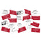 Silver Merry Christmas Crackers - 10