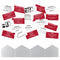 Christmas Crackers Eco-Friendly Festive Berries Red & Green - 10