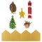 100 x Christmas Crackers Eco-Friendly Holly Kraft - 10