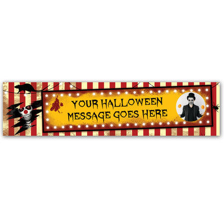 Creepy Clowns Personalised Photo Banner - 1.2m