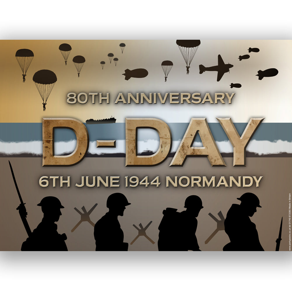 D-Day 80th Anniversary Poster Decoration - A3