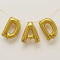 DAD Father's Day Gold Air-Fill Letter Foil Balloons - 16