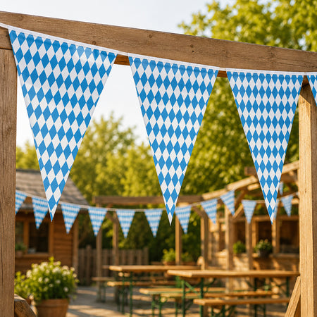 Oktoberfest All Weather Plastic Bunting - 4m - 11 Flags