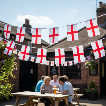 England St. George's Polyester Flag Bunting - 10m
