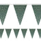 Christmas Holly & Gold Star Fabric Bunting - 4m