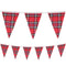 Royal Stewart Red Tartan Fabric Bunting - 8m