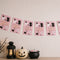 Pink Halloween 'Happy Halloween' Paper Flag Bunting Decoration - 2.4m