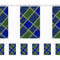 Blue Tartan Flag Interior Bunting - 2.4m