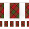 Red Tartan Flag Interior Bunting - 2.4m