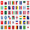 Football World Cup Countries 2026 Fabric Bunting - 48 Flags - 15m