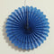 Blue Hanging Paper Fan Decoration - 40.6cm