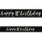 Birthday Glitz Black & Silver Happy 16th Birthday Foil Banner - 2.7m