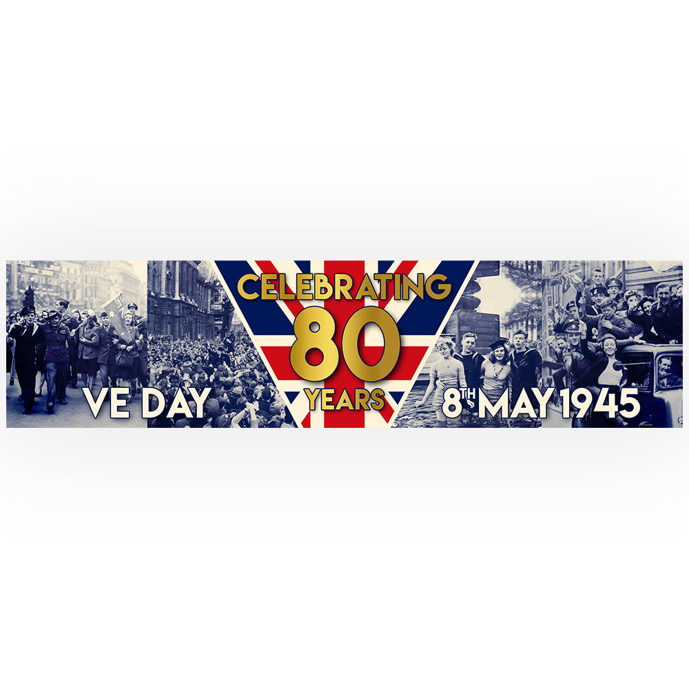 VE Day 80th Anniversary Newspaper Poster - A3 | Party Packs