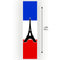French Flag Eiffel Tower Portrait Wall & Door Banner - 1.2m