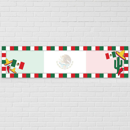 Mexican Themed Banner - 120cm x 29.7cm
