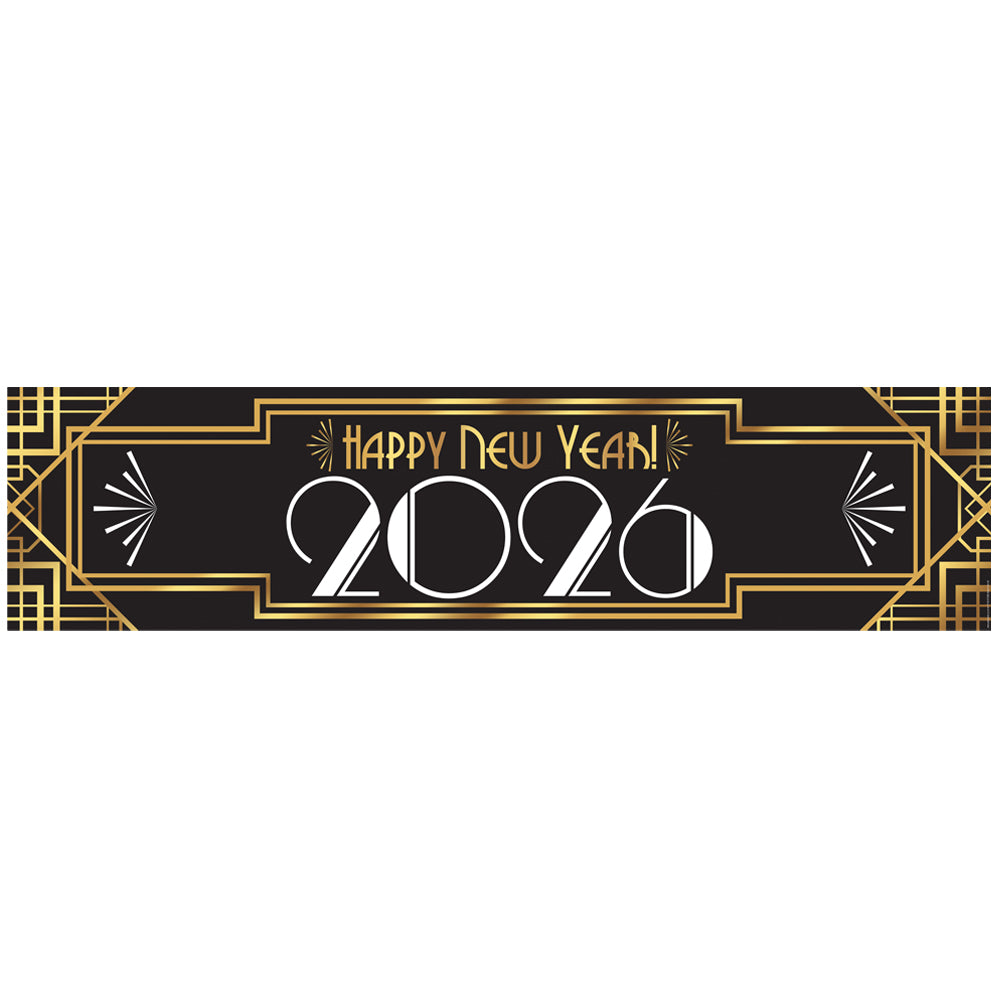 Happy New Year 2026 Banner Decoration - 1.2m