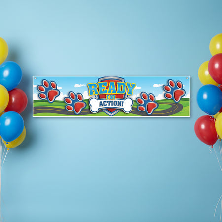 Puppy Paws Banner Decoration - 1.2m