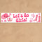 Pink Cowgirl Wild West Paper Banner - 1.2m