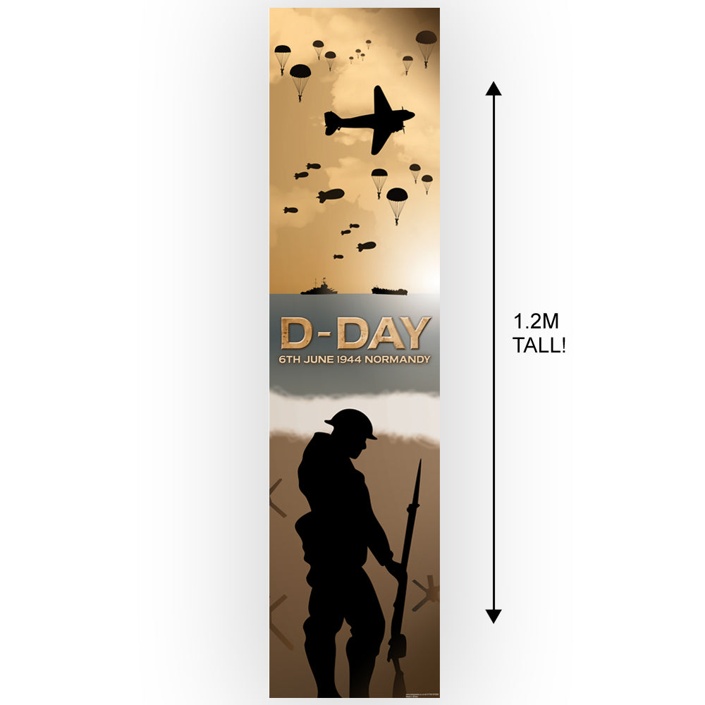 D-Day Anniversary Portrait Banner Decoration - 1.2m