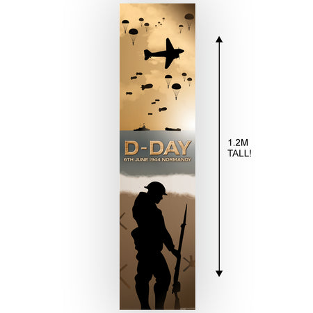 D-Day Anniversary Portrait Banner Decoration - 1.2m