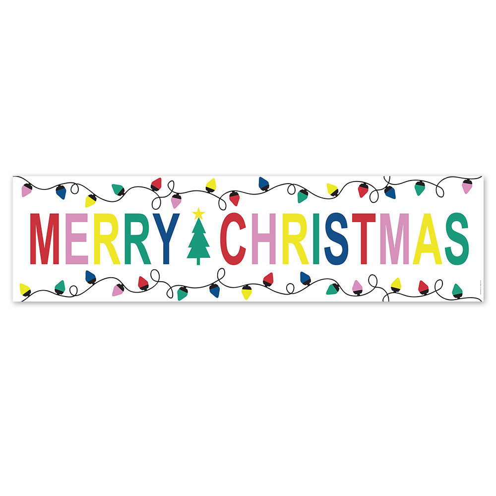 Vibrant Christmas Banner - 1.2m