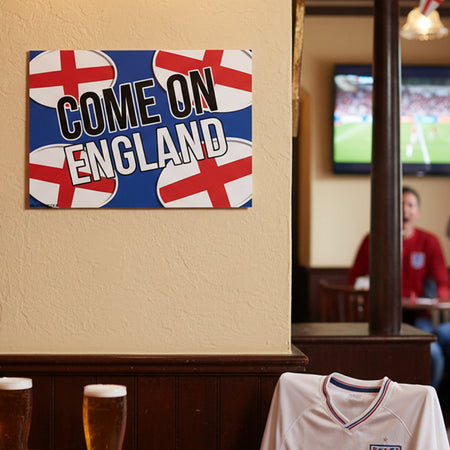 Come On England Rugby Poster - A3