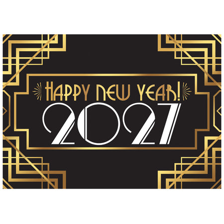 Happy New Year 2027 20's Style Poster Decoration - A3