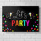 Neon New Year 'Let's Party' Poster Decoration - A3