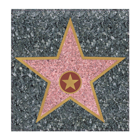 Hollywood Walk of Fame Star Peelable Sticker - 38cm