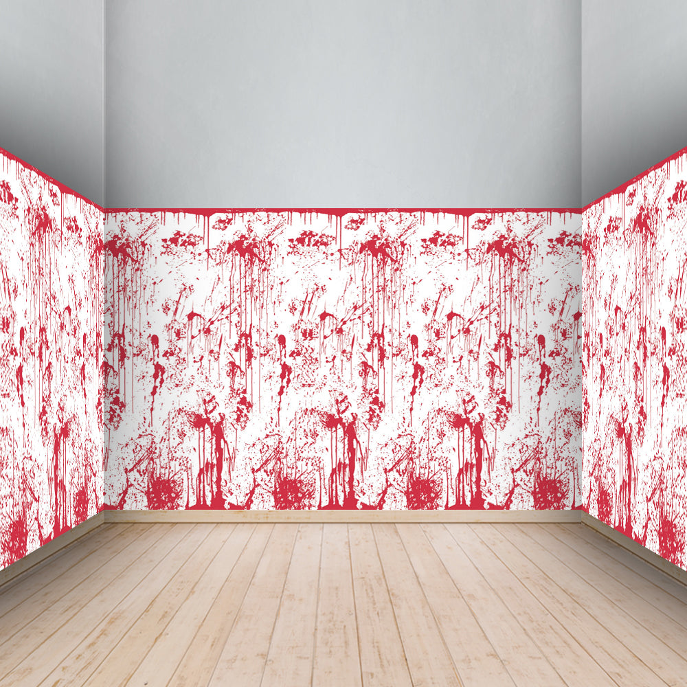 Bloody Wall Backdrop Decoration - 9.14m