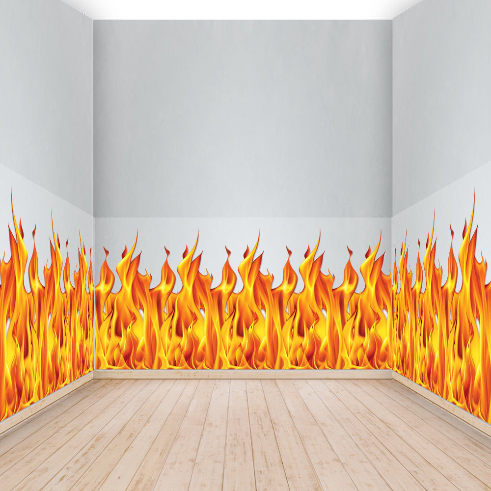 Fire Photo Backdrop Themed Party Backdrops - Great value | Party Packs
