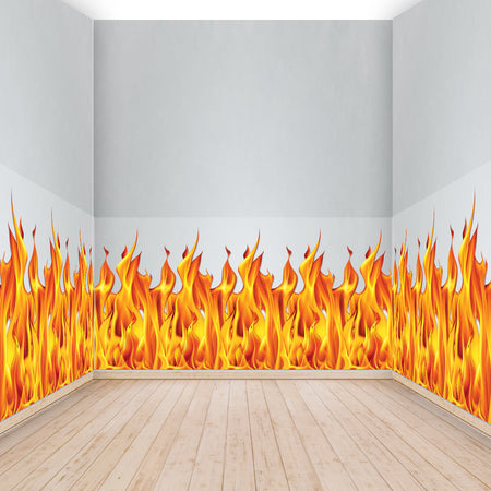 Flame Fire Backdrop - 9.14m