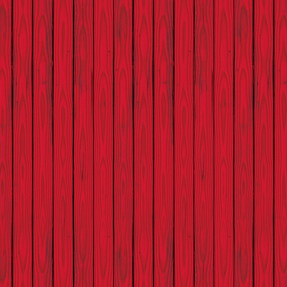 Red Barn Siding Backdrop Decoration - 9.14m