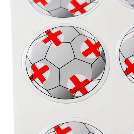 England Football Stickers - 5cm - Sheet of 15
