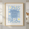 Pale Blue Daisy Mum Quote Poster - A3