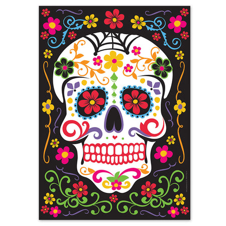 Day of the Dead Skull Poster - A3