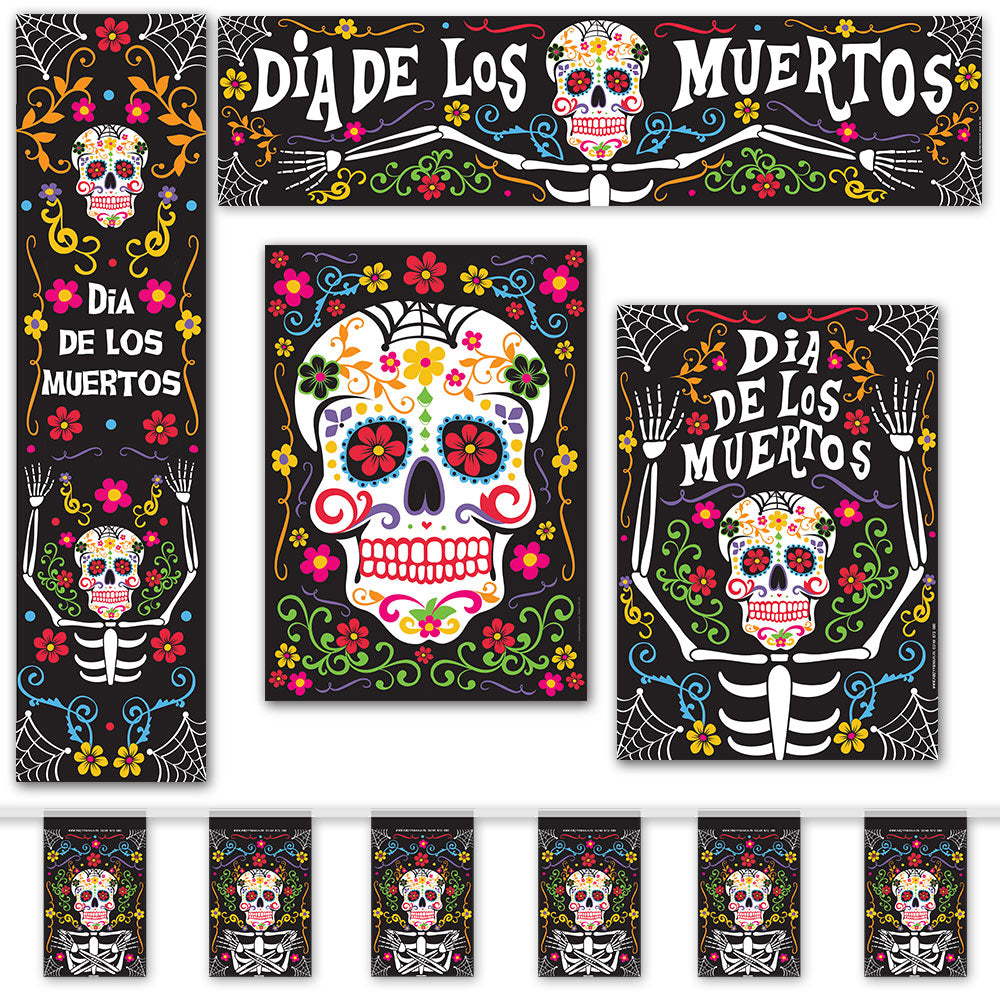 Day of the Dead Paper Decoration Pack