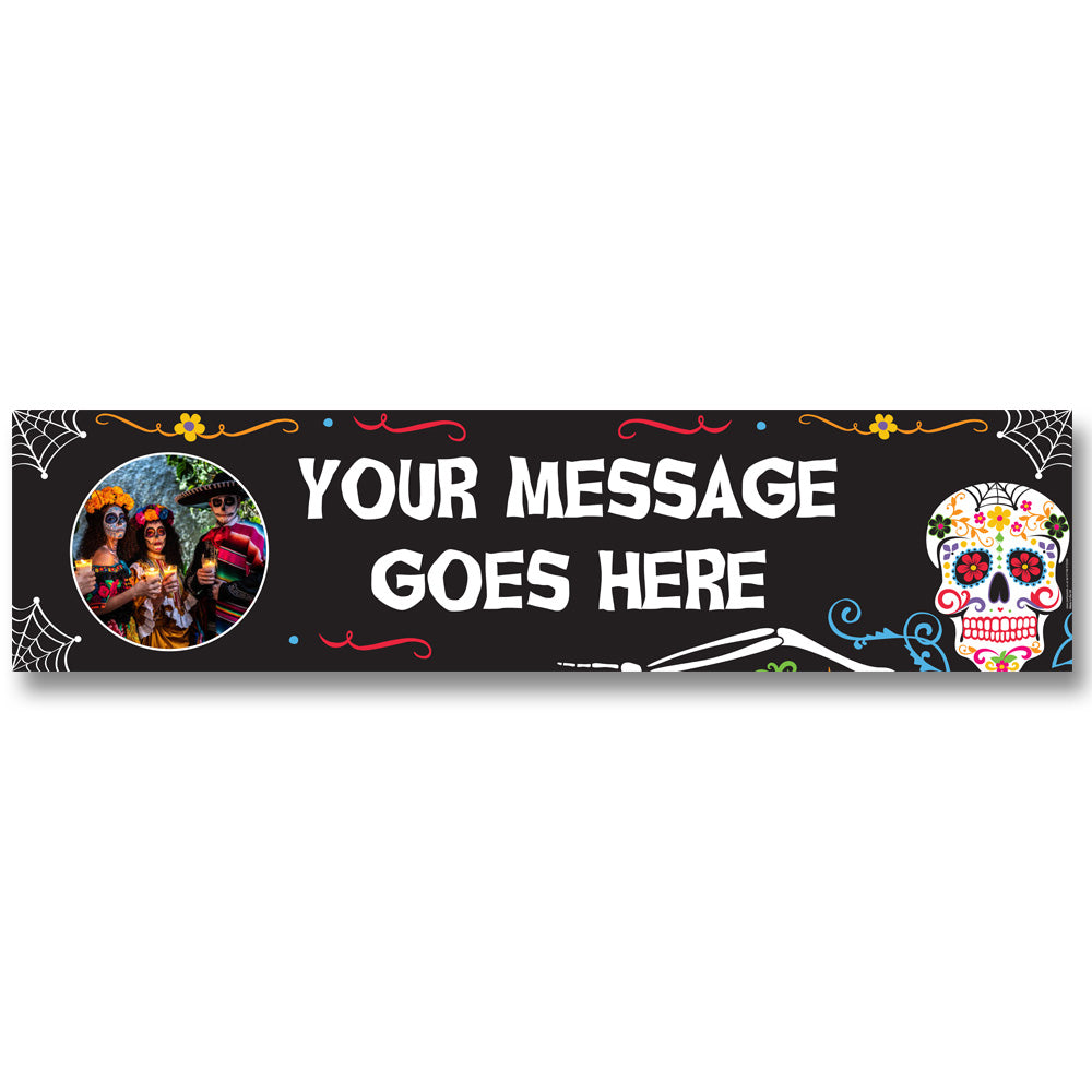 Day of the Dead Personalised Photo Banner - 1.2m
