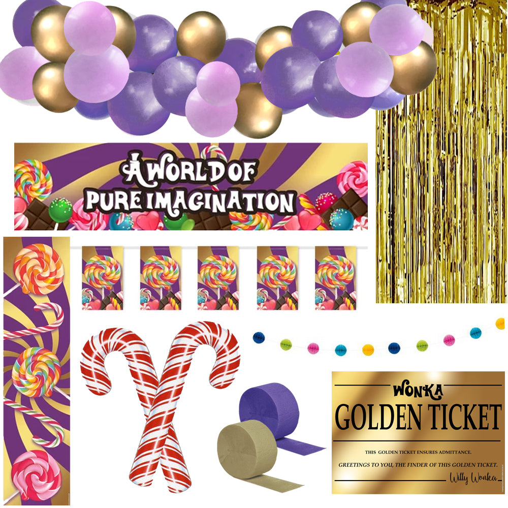 Wonka Chocolate Factory Decoration Pack